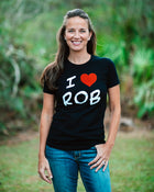 I Heart Rob T-Shirt - Black