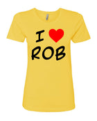 I Heart Rob T-Shirt - Yellow